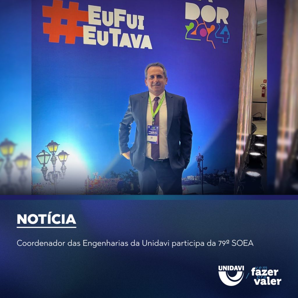 Coordenador das Engenharias da Unidavi participa da 79ª SOEA
