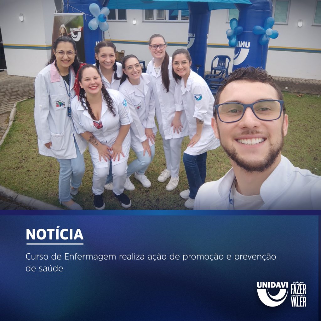 Curso de Enfermagem realiza ação de promoção e prevenção de saúde