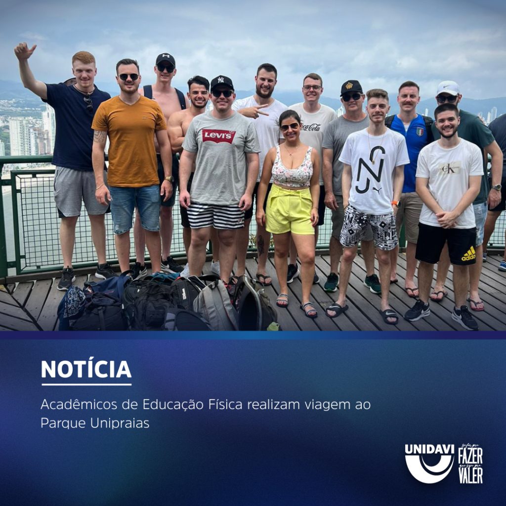 Acadêmicos de Educação Física realizam viagem ao Parque Unipraias