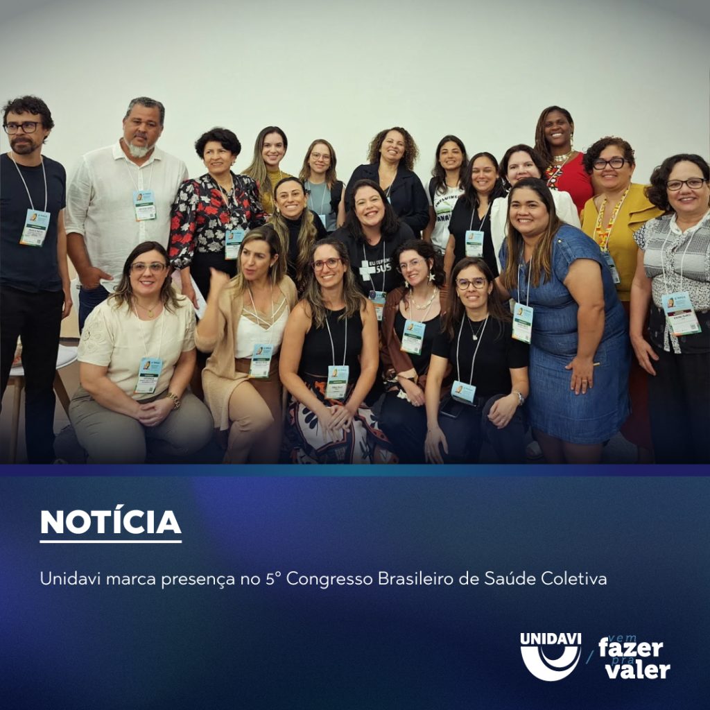Unidavi marca presença no 5° Congresso Brasileiro de Saúde Coletiva