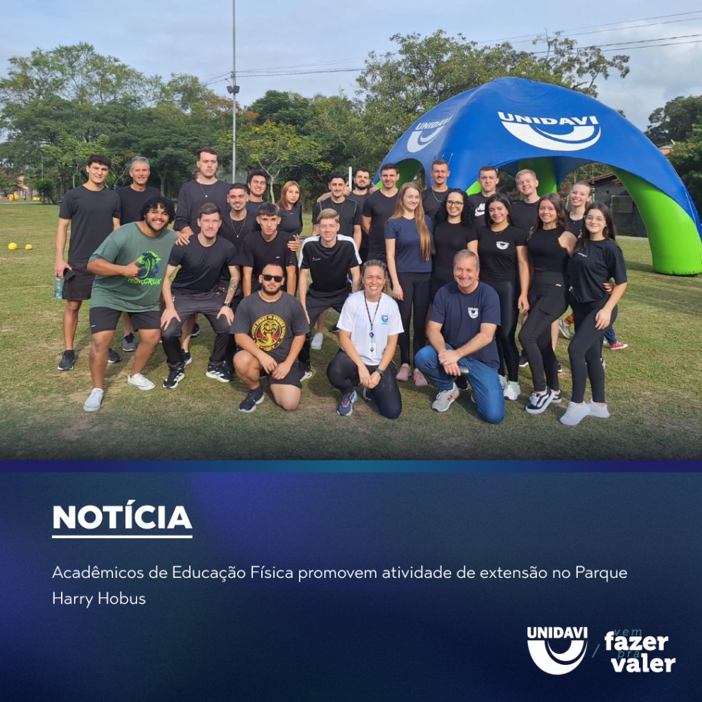 Acadêmicos de Educação Física promovem atividade de extensão no Parque Harry Hobus