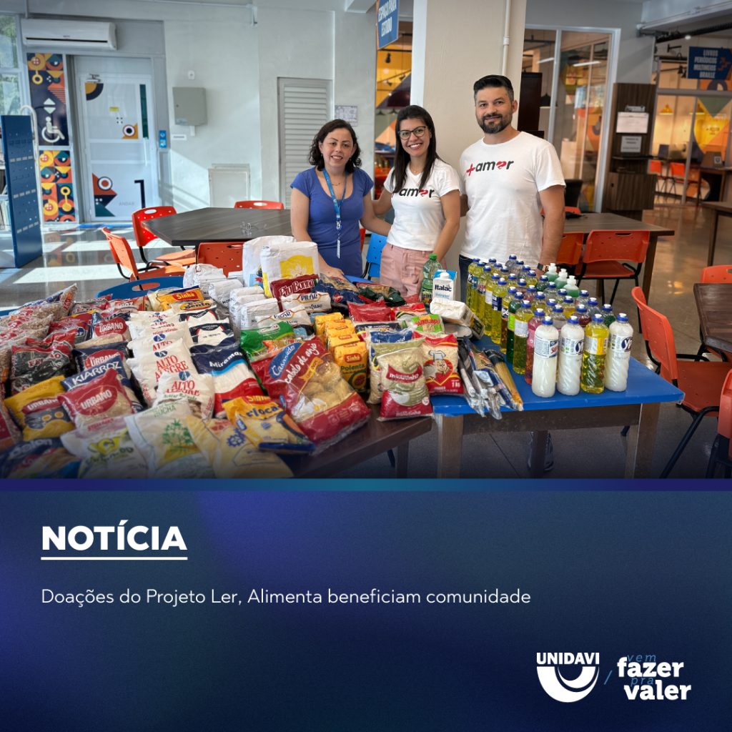 Doações do Projeto Ler, Alimenta beneficiam comunidade