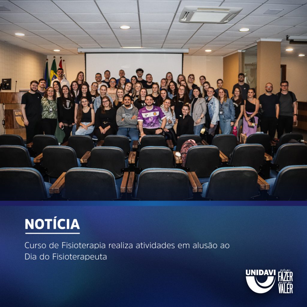 Curso de Fisioterapia realiza atividades em alusão ao Dia do Fisioterapeuta