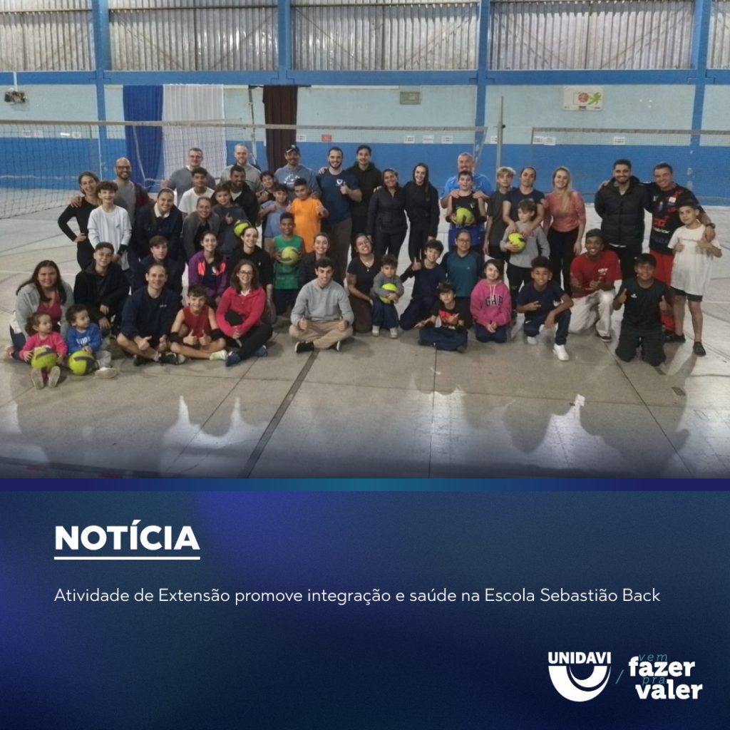 Atividade de Extensão promove integração e saúde na Escola Sebastião Back