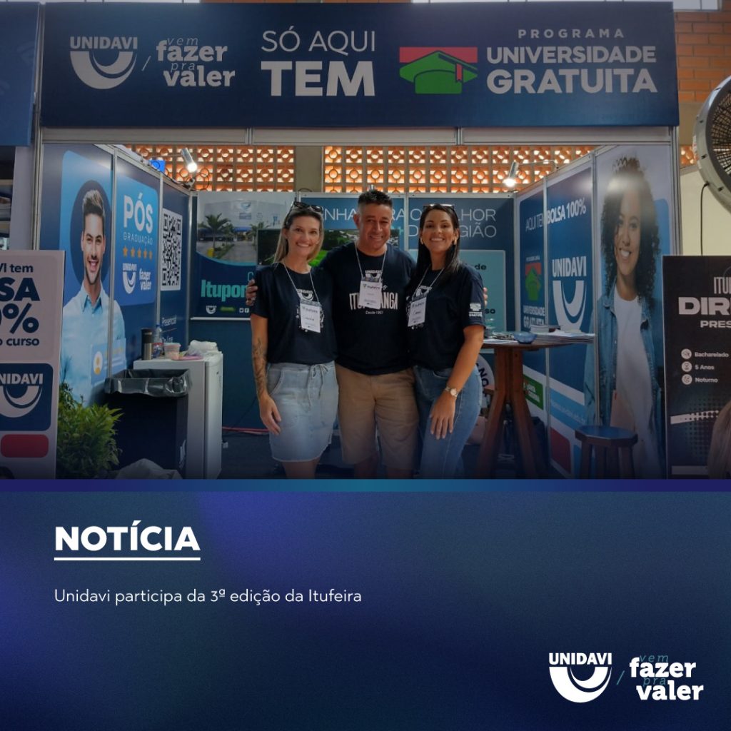 Unidavi participa da 3ª edição da Itufeira