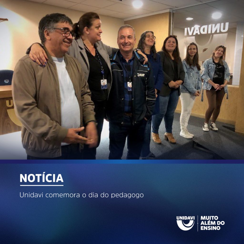 Unidavi comemora o dia do Pedagogo