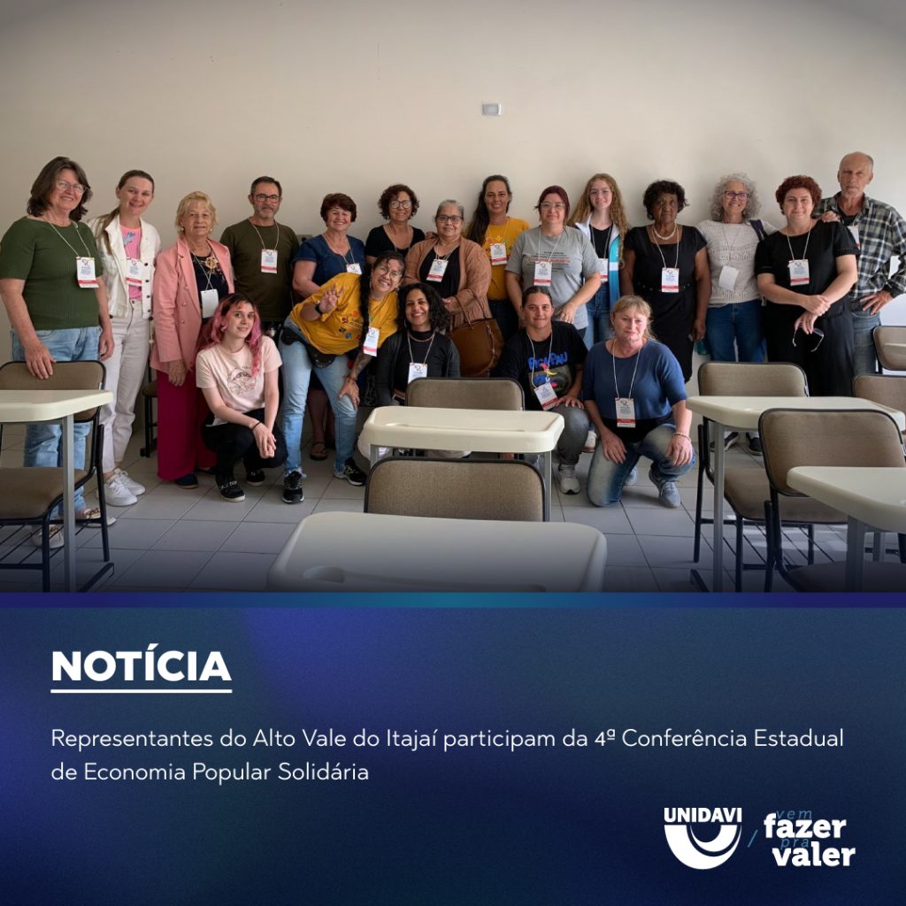 Representantes do Alto Vale do Itajaí participam da 4ª Conferência Estadual de Economia Popular Solidária