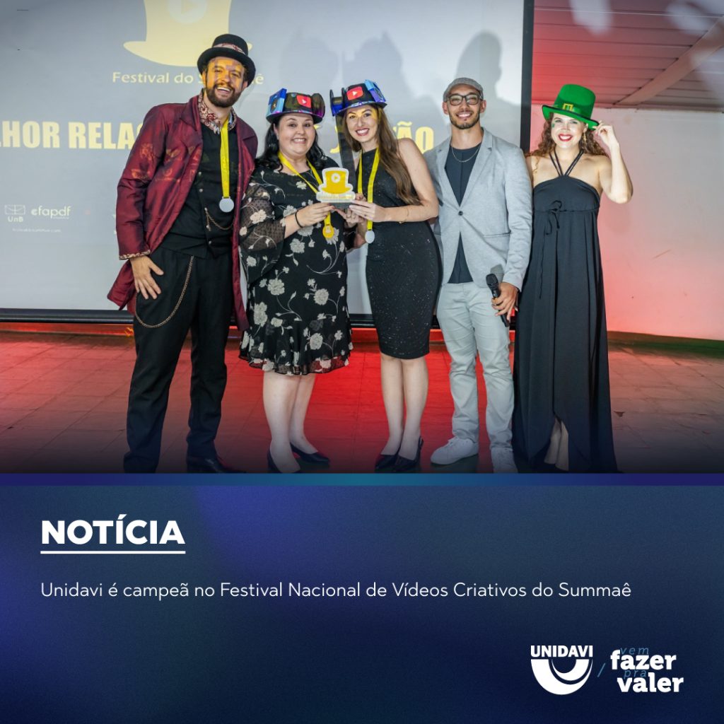 Unidavi é campeã no Festival Nacional de Vídeos Criativos do Summaê