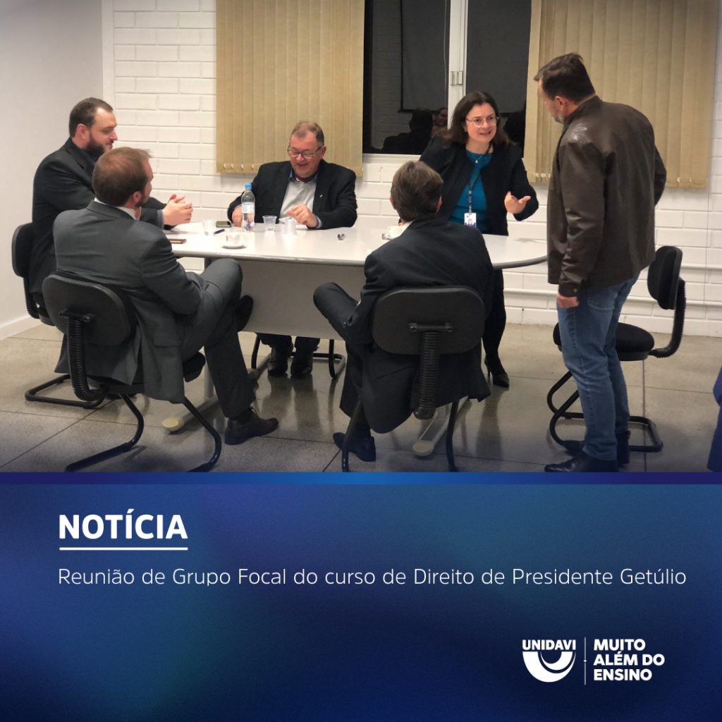 Reunião de Grupo Focal do curso de Direito de Presidente Getúlio