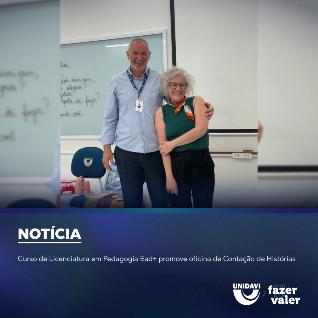 Curso de Licenciatura em Pedagogia Ead+ promove oficina de Contação de Histórias