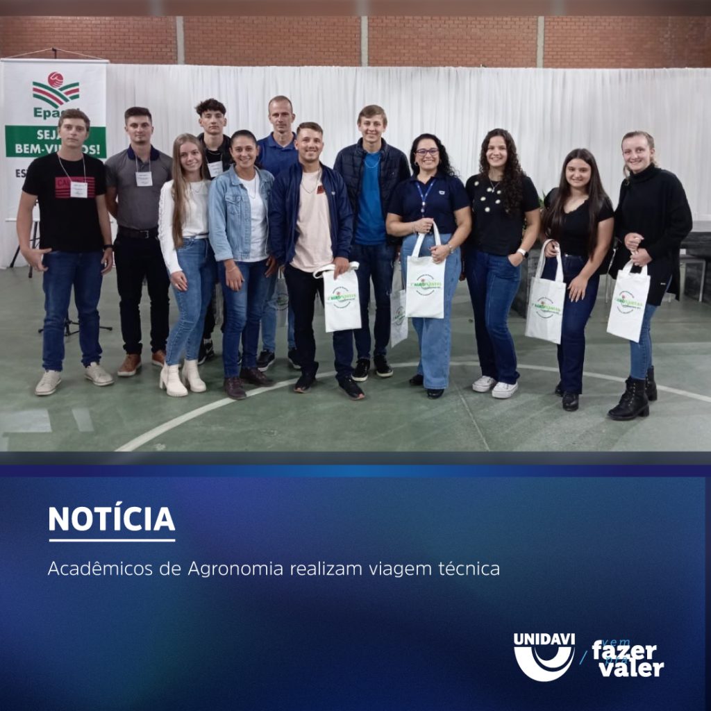 Acadêmicos de Agronomia realizam viagem técnica