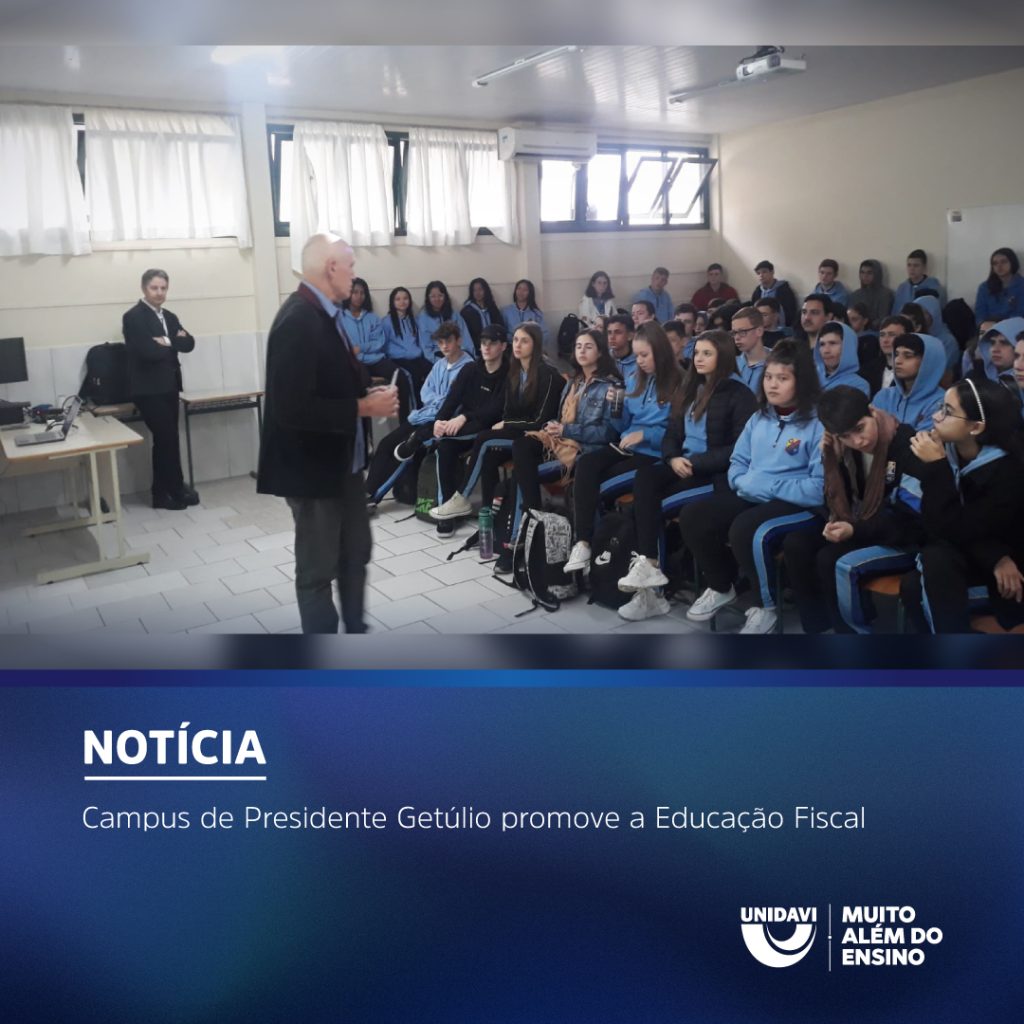 Campus de Presidente Getúlio promove a Educação Fiscal