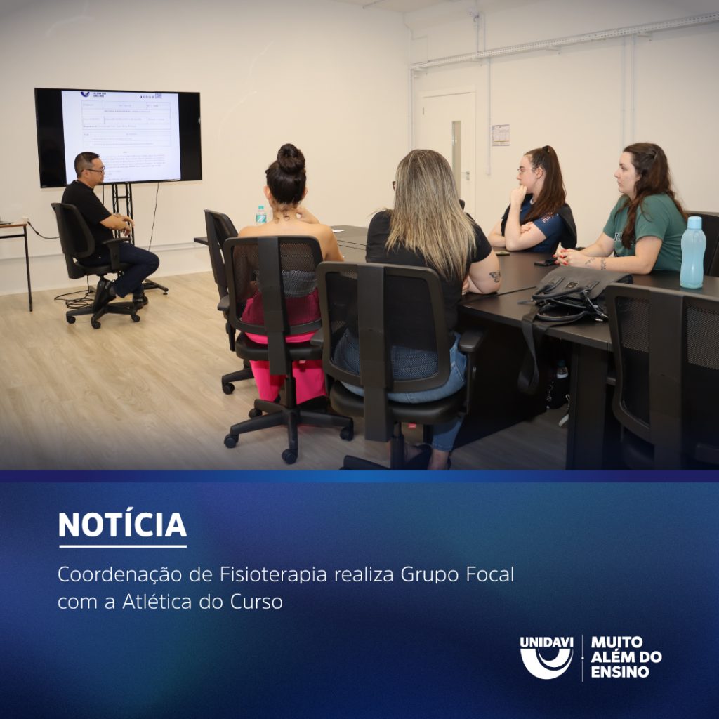 Coordenação de Fisioterapia realiza Grupo Focal com a Atlética do Curso