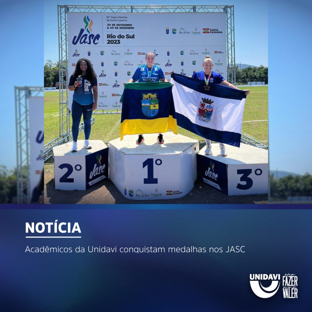 Acadêmicos da Unidavi conquistam medalhas nos JASC