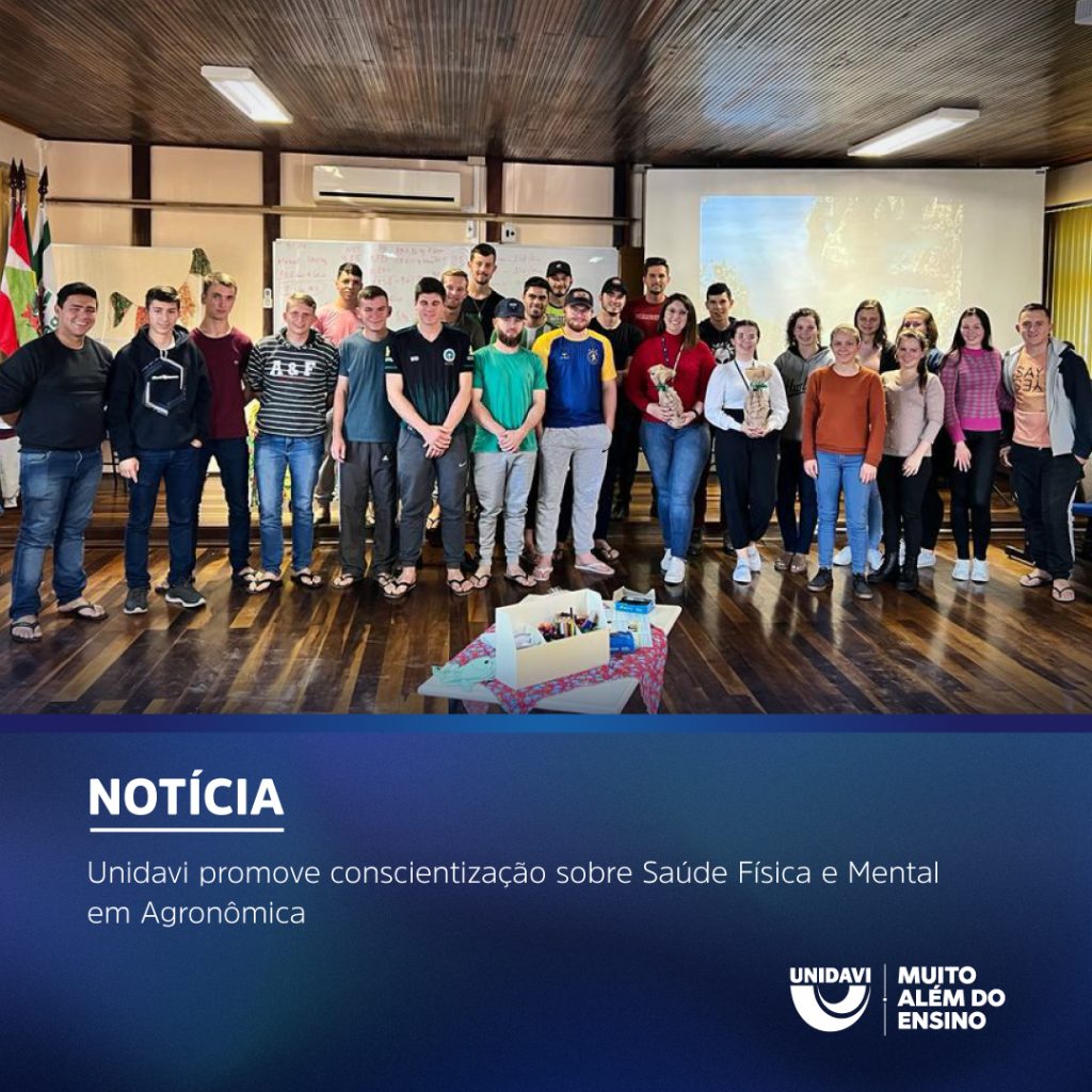 Unidavi promove conscientização sobre Saúde Física e Mental em Agronômica