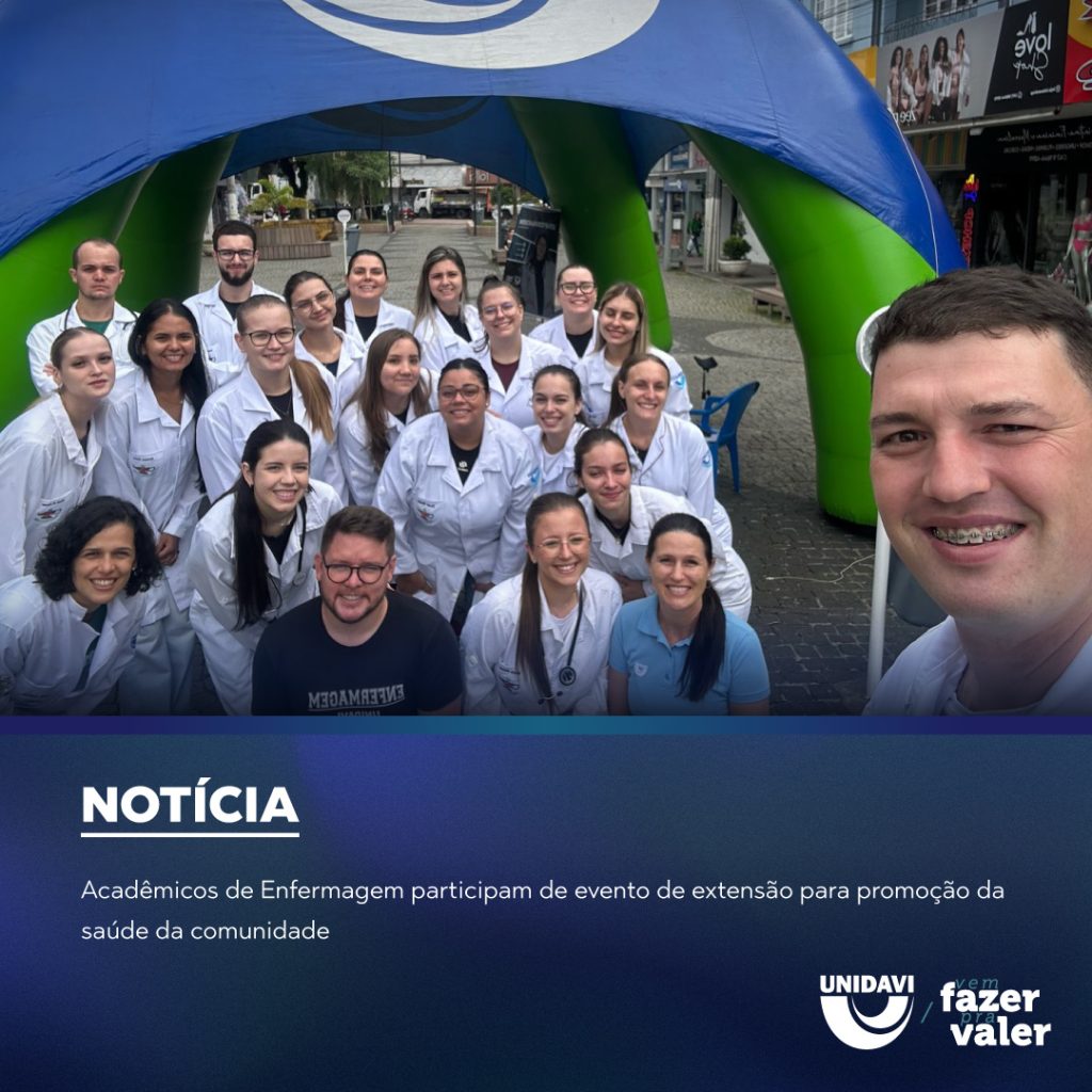 Acadêmicos de Enfermagem participam de evento de extensão para promoção da saúde da comunidade