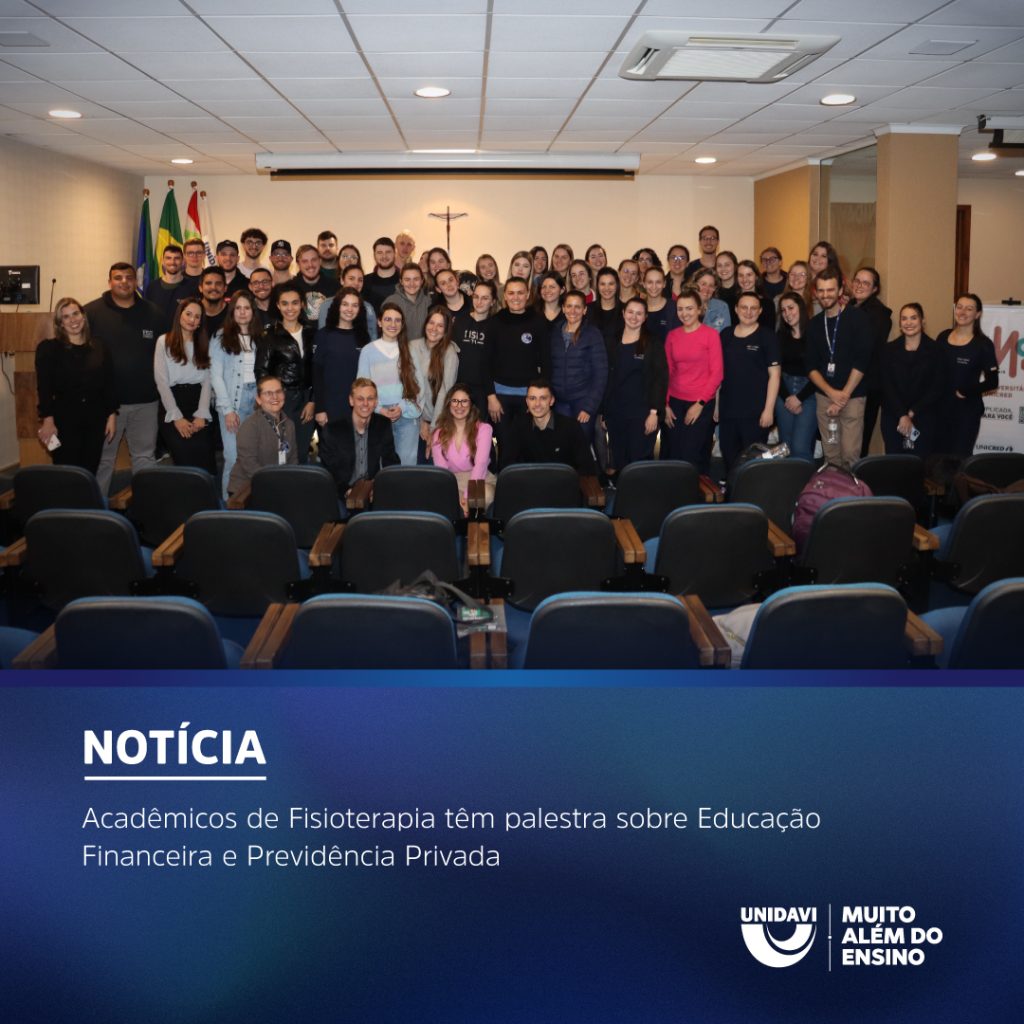 Acadêmicos de Fisioterapia têm palestra sobre Educação Financeira e Previdência Privada