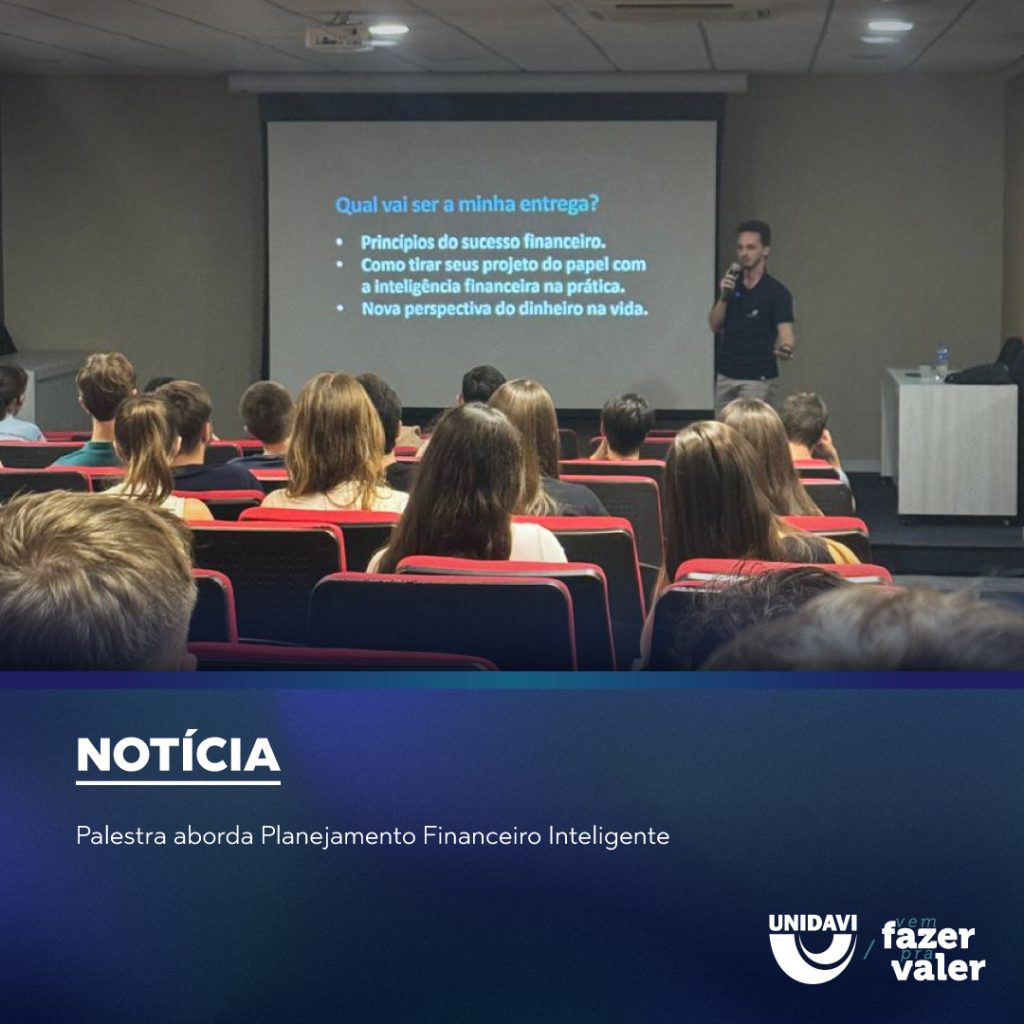 Palestra aborda Planejamento Financeiro Inteligente