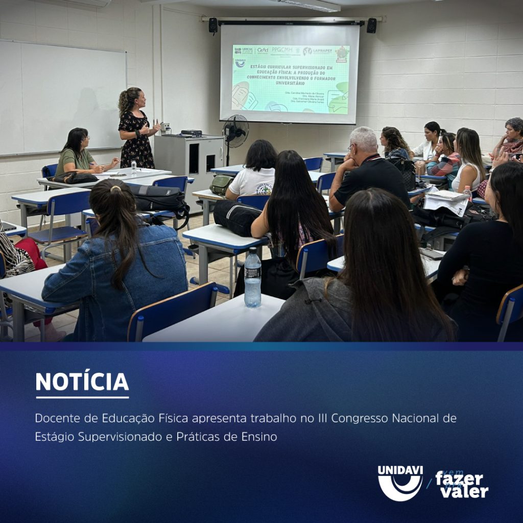 Docente de Educação Física apresenta trabalho no III Congresso Nacional de Estágio Supervisionado e Práticas de Ensino