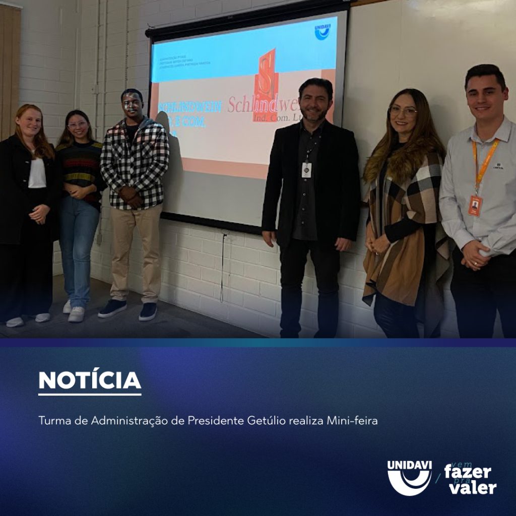 Turma de Administração de Presidente Getúlio realiza Mini-feira