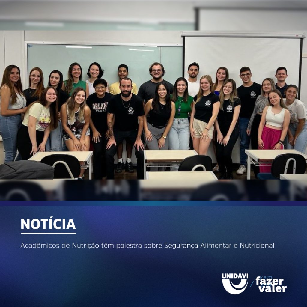 Acadêmicos de Nutrição têm palestra sobre Segurança Alimentar e Nutricional