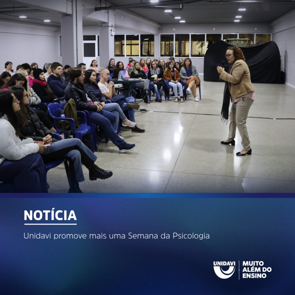 Unidavi promove mais uma Semana da Psicologia