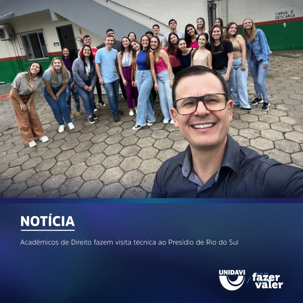 Acadêmicos de Direito fazem visita técnica ao Presídio de Rio do Sul