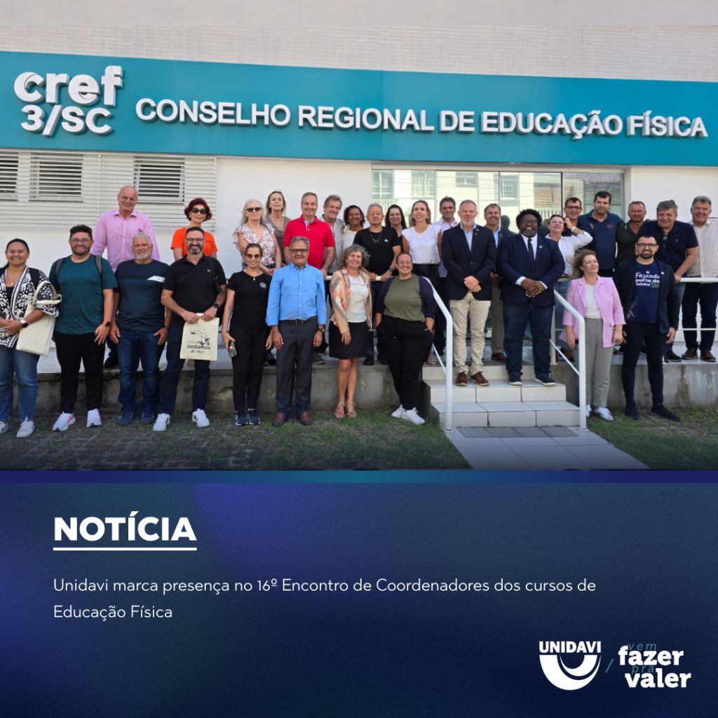 Unidavi marca presença no 16º Encontro de Coordenadores dos cursos de Educação Física