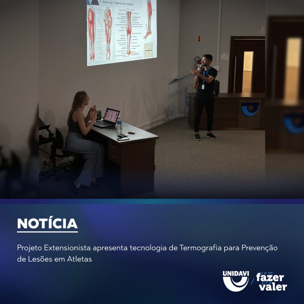 Projeto Extensionista apresenta tecnologia de Termografia para Prevenção de Lesões em Atletas