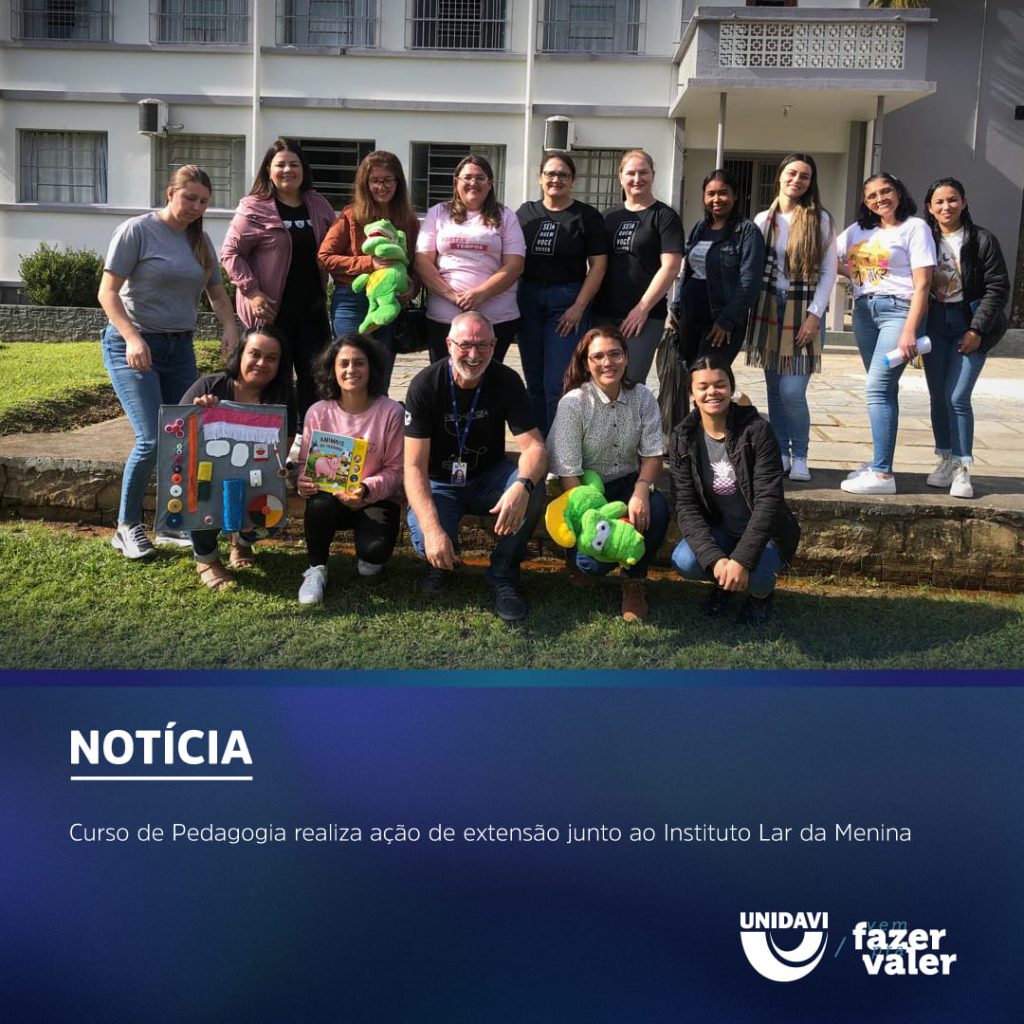 Curso de Pedagogia realiza ação de extensão junto ao Instituto Lar da Menina