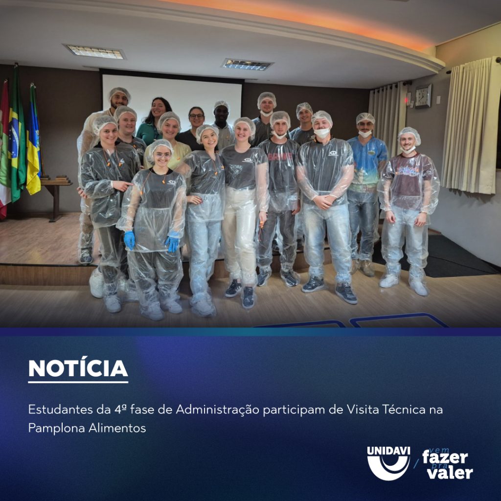Estudantes da 4ª Fase de Administração Participam de Visita Técnica na Pamplona Alimentos