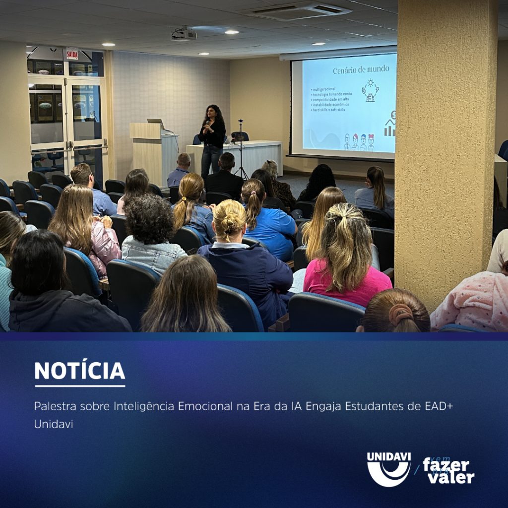 Inteligência Emocional na Era da IA Engaja Estudantes de EAD+ Unidavi