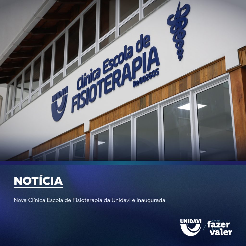 Nova Clínica Escola de Fisioterapia da Unidavi é inaugurada