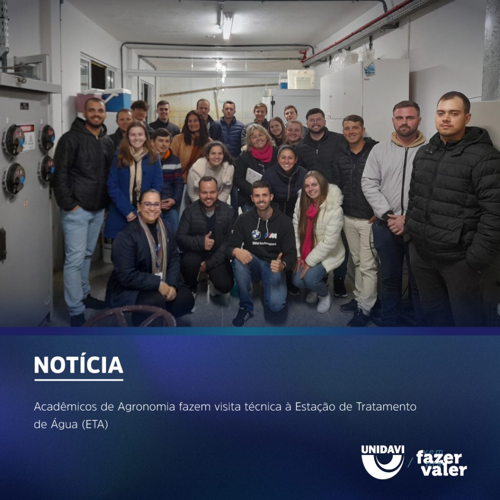 Acadêmicos de Agronomia fazem visita técnica à Estação de Tratamento de Água (ETA)