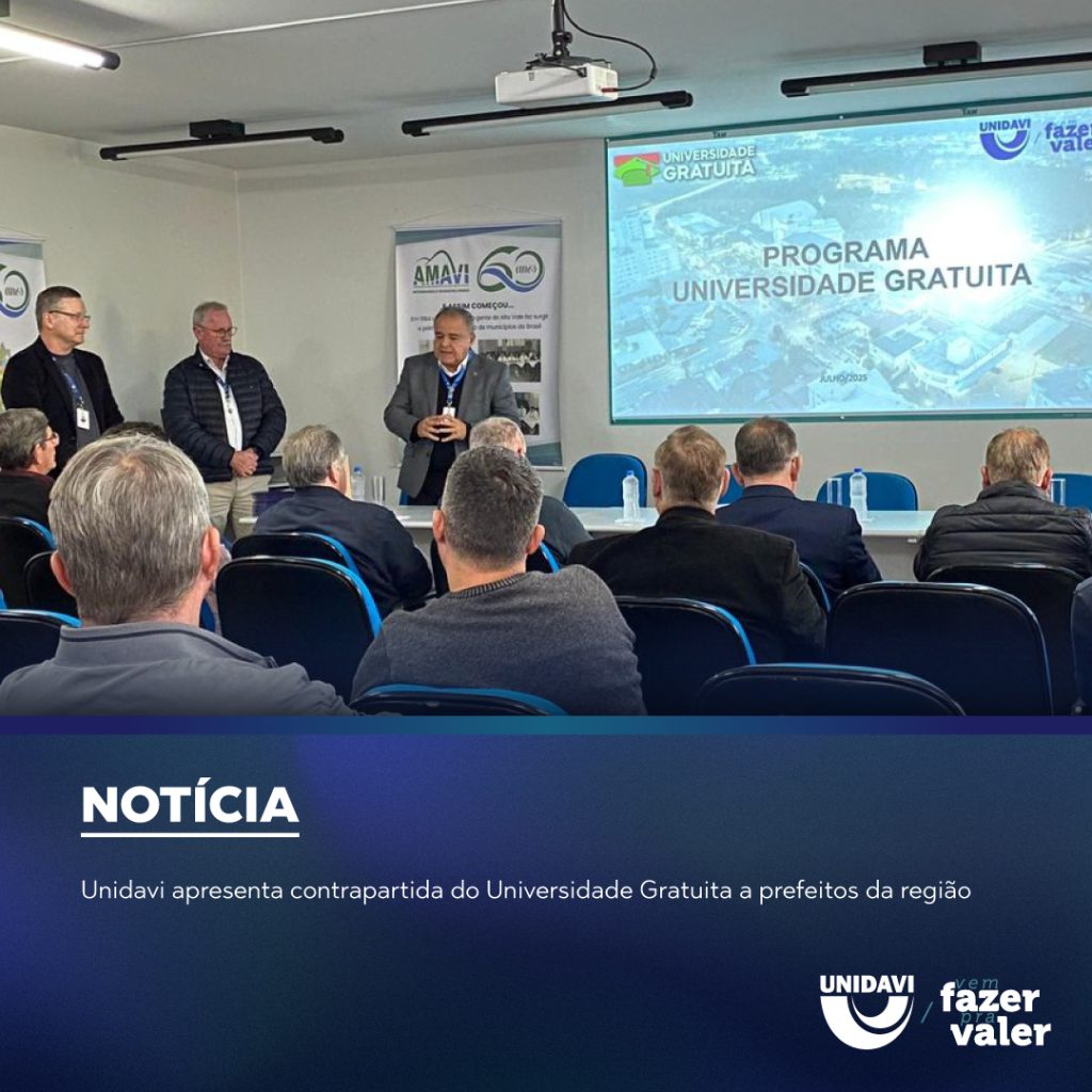 Unidavi apresenta contrapartida do Universidade Gratuita a prefeitos da região