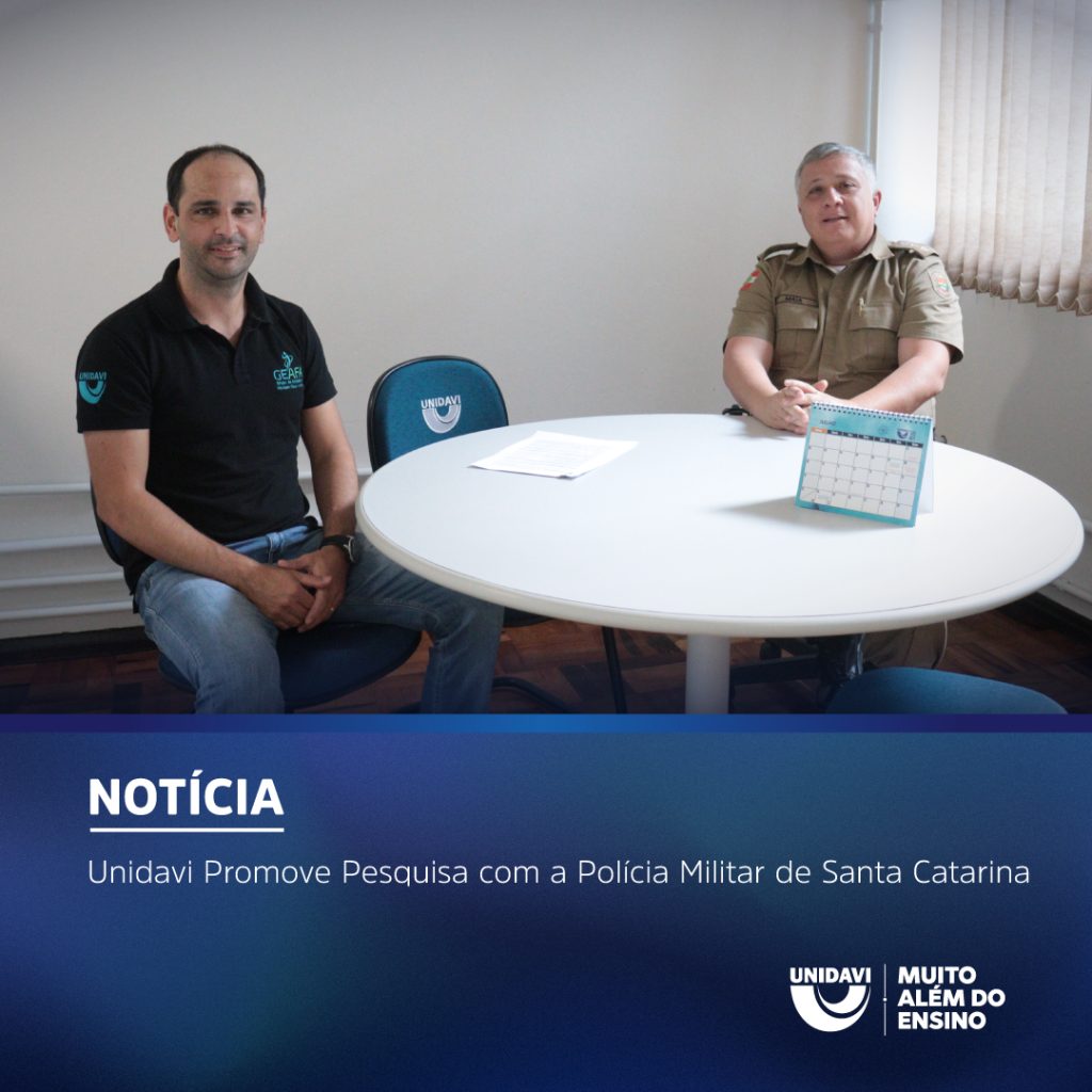 Unidavi Promove Pesquisa com a Polícia Militar de Santa Catarina