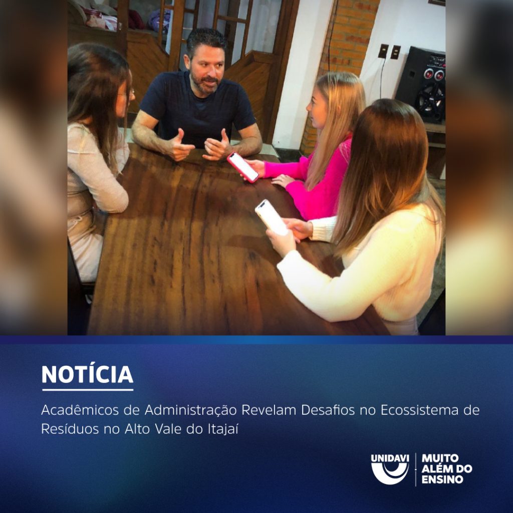 Acadêmicos de Administração Revelam Desafios no Ecossistema de Resíduos no Alto Vale do Itajaí
