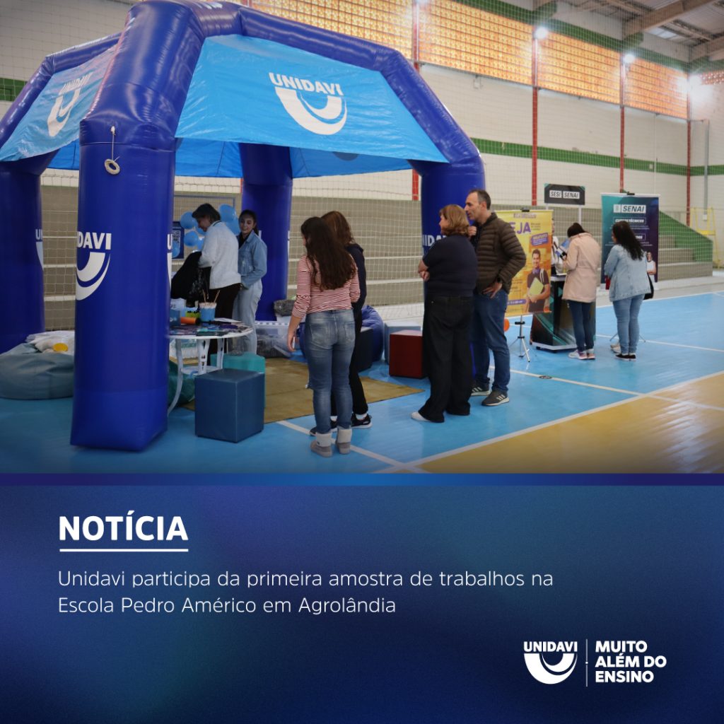 Unidavi participa da primeira amostra de trabalhos na Escola Pedro Américo em Agrolândia