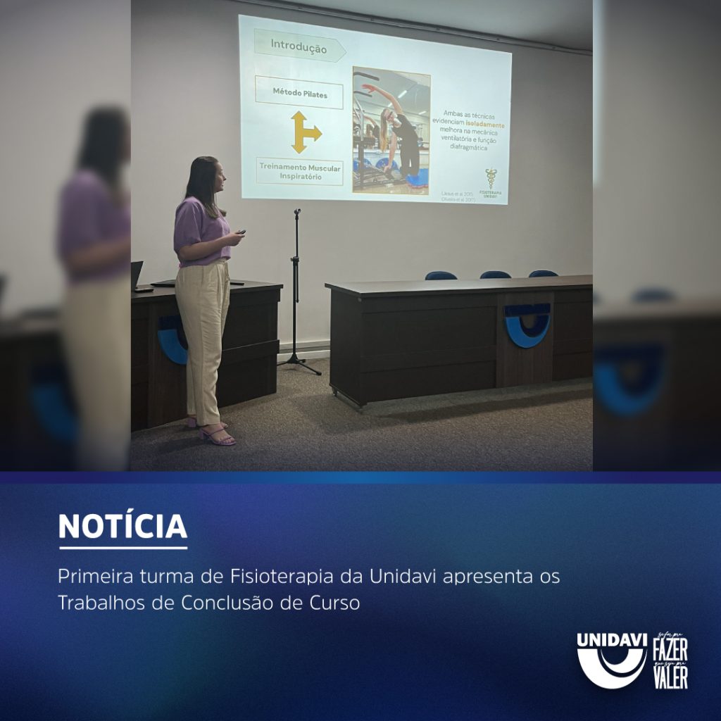 Primeira turma de Fisioterapia da Unidavi apresenta os Trabalhos de Conclusão de Curso