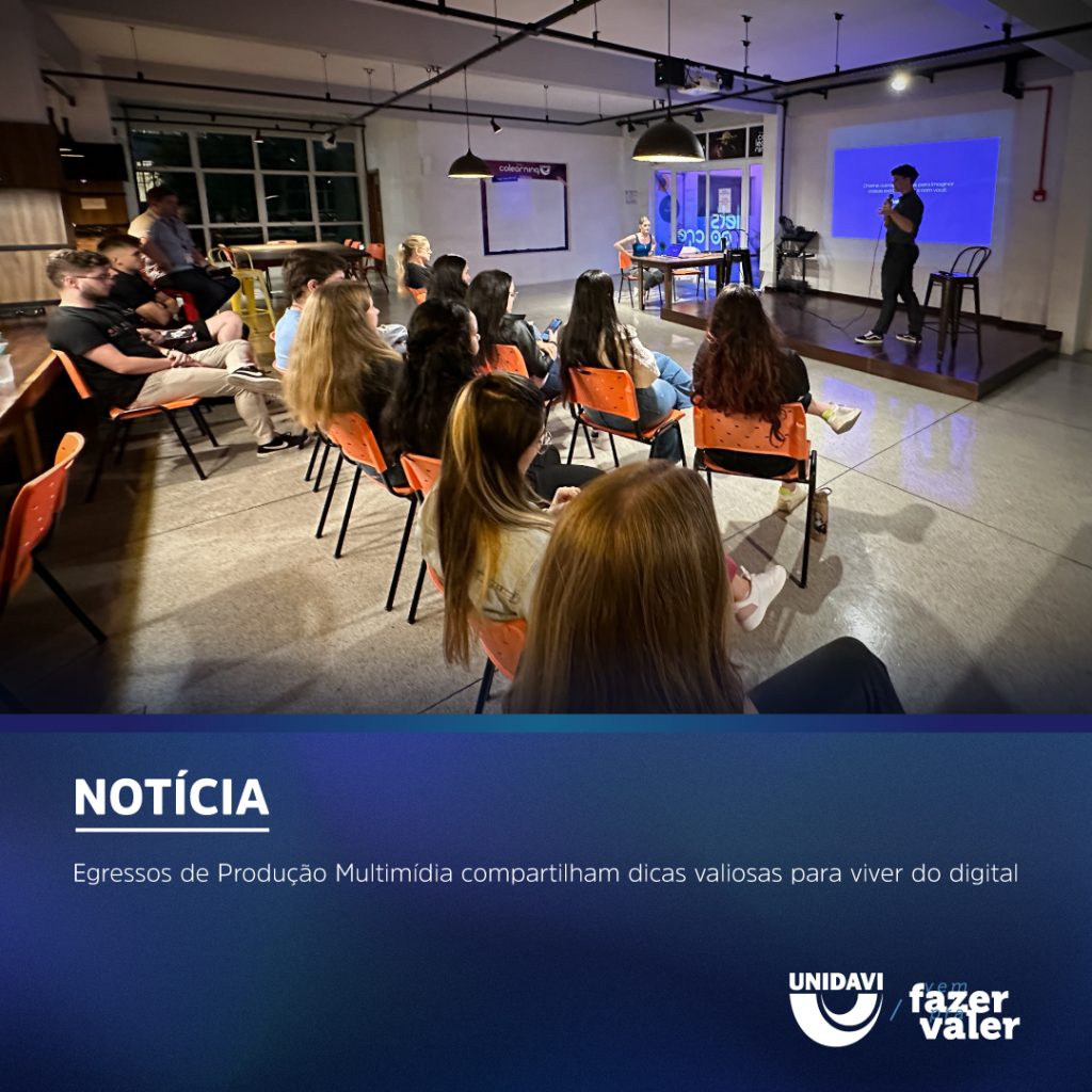 Egressos de Produção Multimídia compartilham dicas valiosas para viver do digital