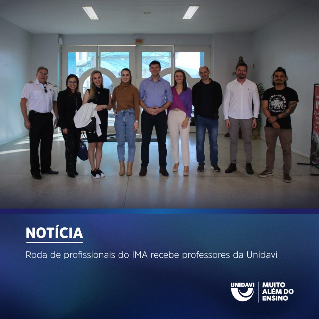 Roda de profissionais do IMA recebe professores da Unidavi