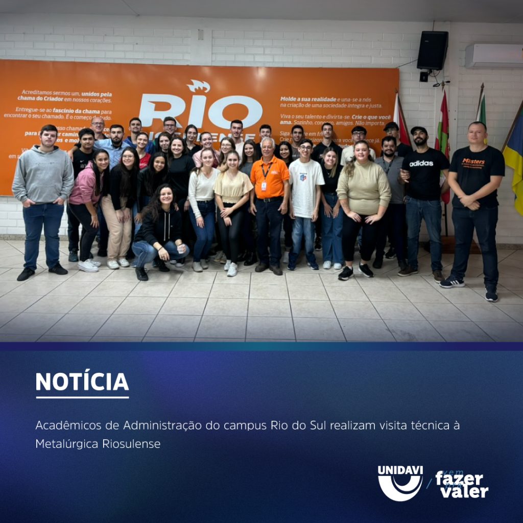 Acadêmicos de Administração do Campus Rio do Sul Realizam Visita Técnica à Metalúrgica Riosulense
