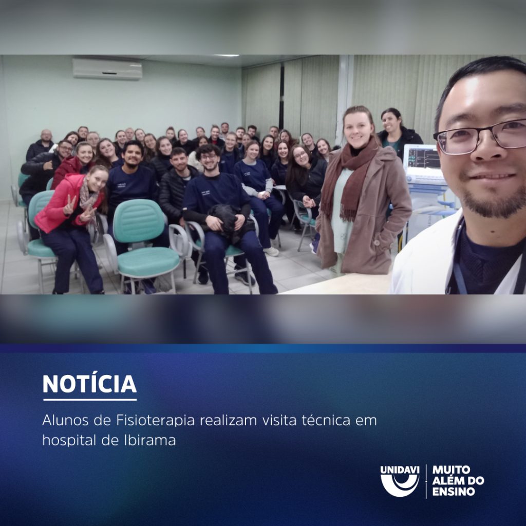 Alunos de Fisioterapia realizam visita técnica em hospital de Ibirama