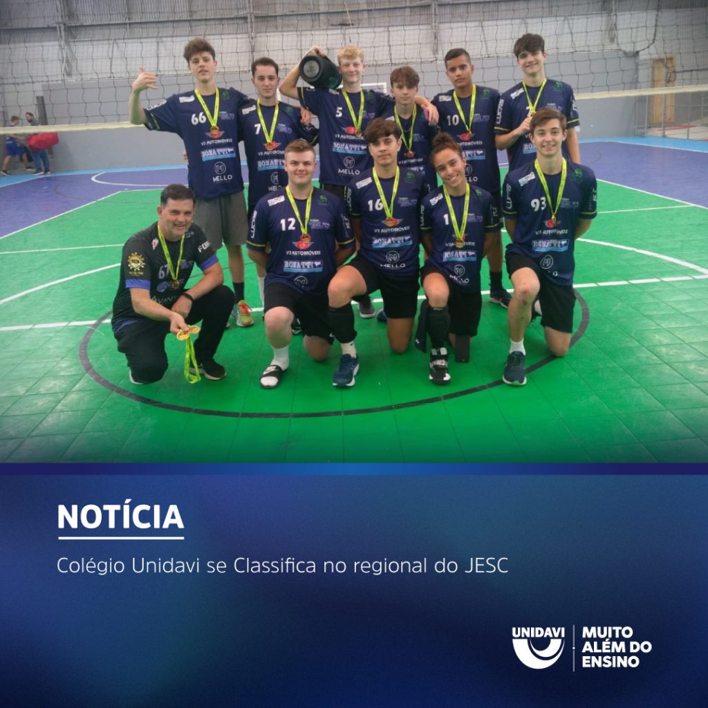 Colégio Unidavi se Classifica no regional do JESC