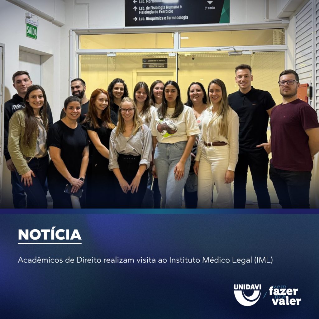 Acadêmicos de Direito realizam visita ao Instituto Médico Legal (IML)