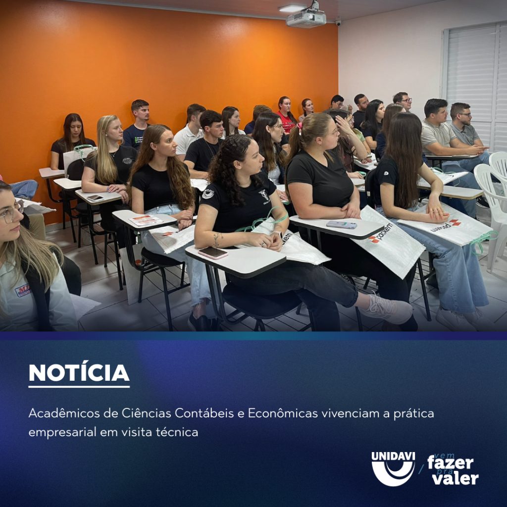 Acadêmicos de Ciências Contábeis e Econômicas vivenciam a prática empresarial em visita técnica