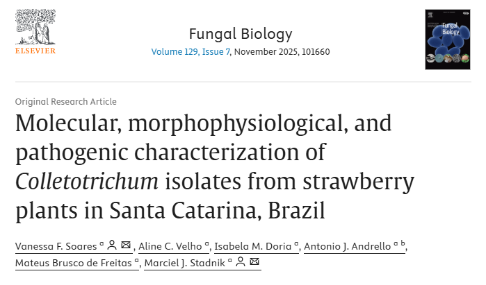 Docente de Agronomia publica artigo em revista internacional