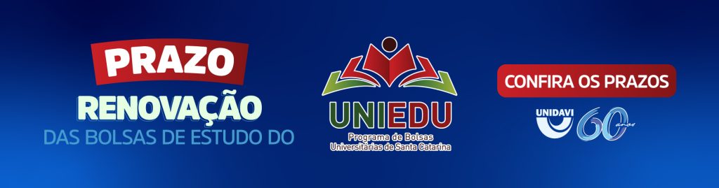 Renovação da Bolsa UNIEDU
