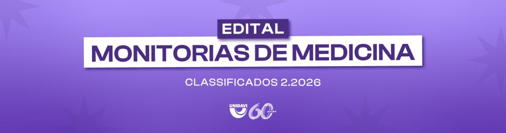 Classificados Programa de Monitorias do Curso de Medicina semestre 2.2026